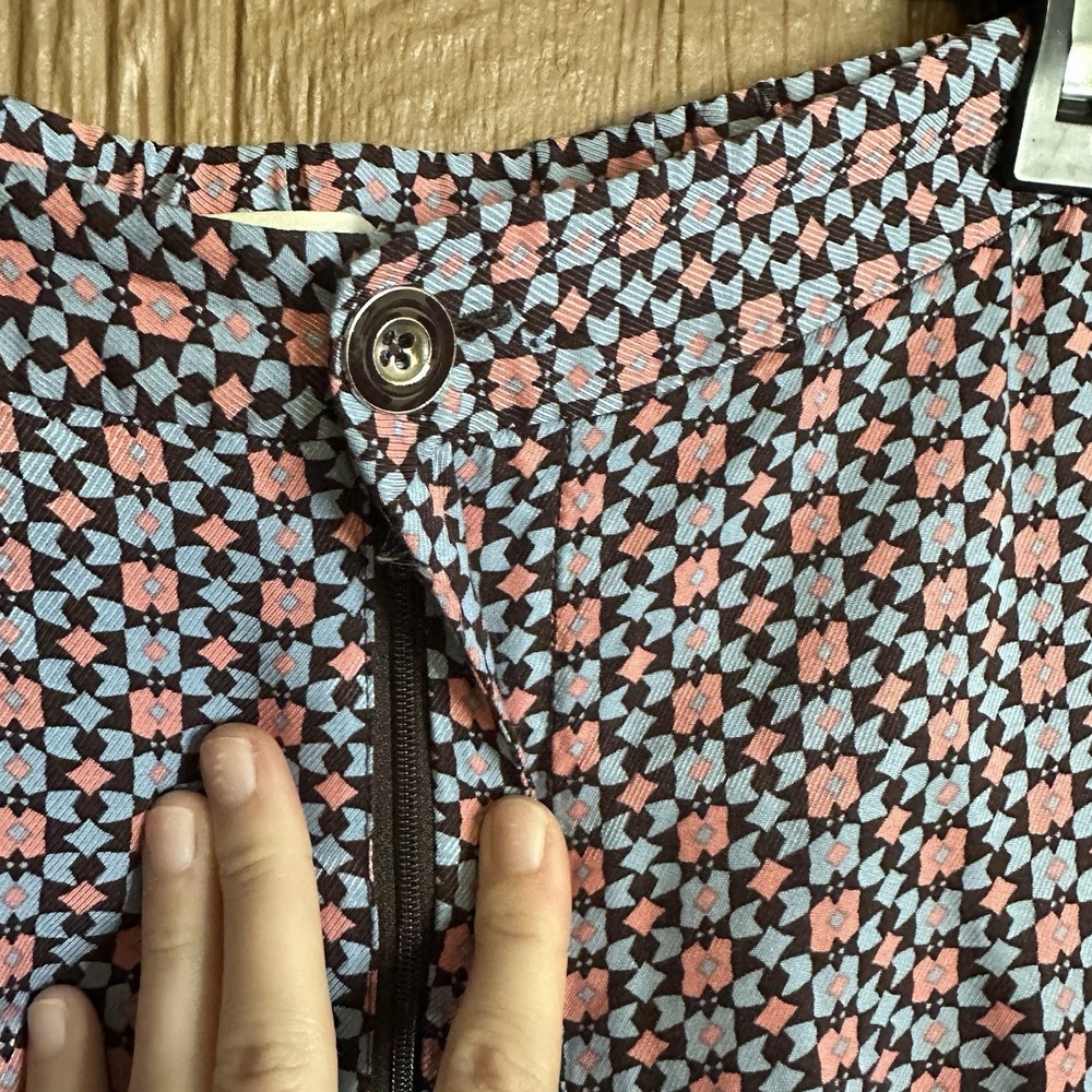 Maeve Anthropologie Wide Leg Pants, Women Sz 10, Patterned High Waist, EUC - Picture 6 of 9